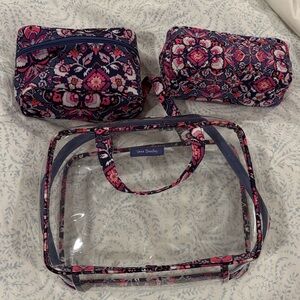 Vera Bradley Cosmetic Bag Set